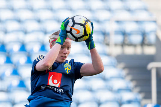 Goalkeeper Hedvig Lindahl of Sweden