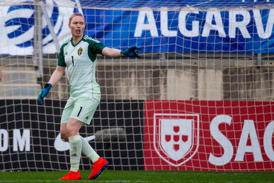 Goalkeeper Hedvig Lindahl of Sweden