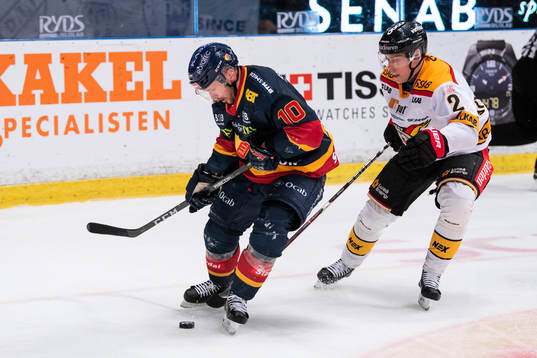 Djurgårdens Niclas Bergfors och Luleås Fredrik Styrman