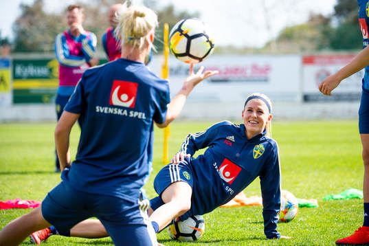 Olivia Schough och Caroline Seger