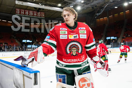 Frölundas målvakt Arvid Söderblom