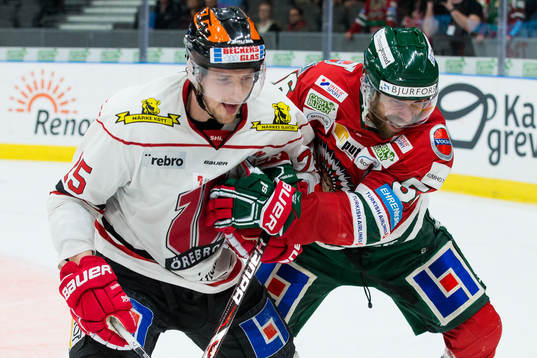Örebros Anton Hedman och Frölundas Jonathan Sigalet