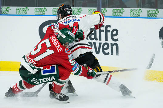 Frölundas Mats Rosseli Olsen och Örebros Kristian Näkyvä