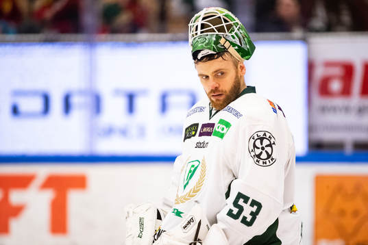 Färjestads målvakt Markus Svensson