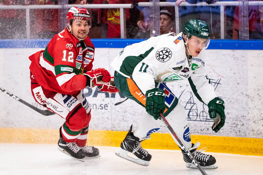 Moras Kevin Gagné och Färjestads Joakim Nygård