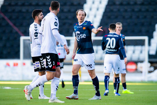 Rolf Daniel Vikstøl of Viking reacts