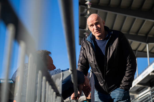 Bjarne Berntsen, head coach of Viking, and Erik Thorstvedt
