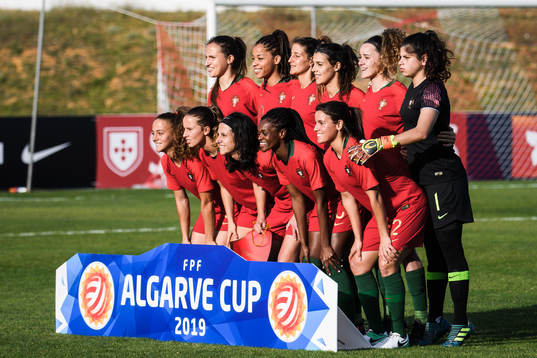 Players of Portugal poses for a team group photo