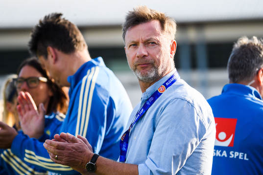 Peter Gerhardsson, head coach of Sweden