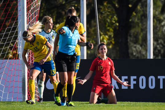 Ana Caoeta of Portugal looks dejected
