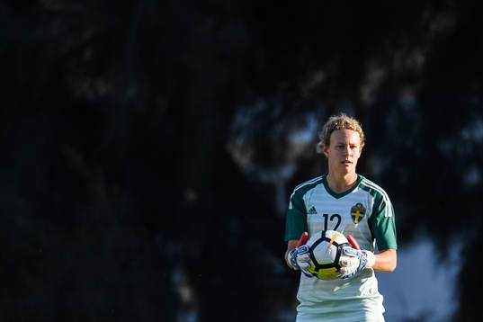 Goalkeeper Cajsa Andersson of Sweden
