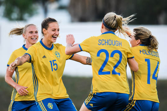 Jonna Andersson, Olivia Schough, Nathalie Björn and Hanna