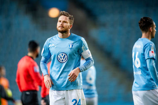 Malmö FFs Lasse Nielsen deppar