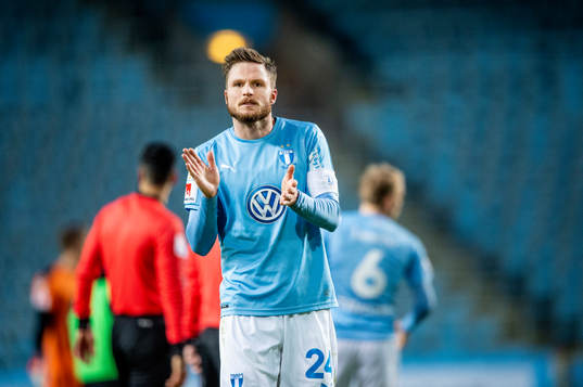 Malmö FFs Lasse Nielsen deppar