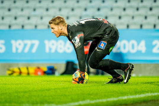 Falkenbergs målvakt Hampus Nilsson