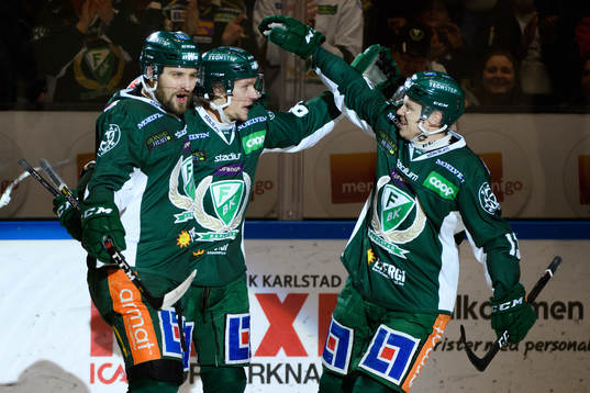 Färjestads Mikael Wikstrand , Jesper Olofsson och Daniel