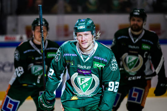 Färjestads Jesper Olofsson jublar