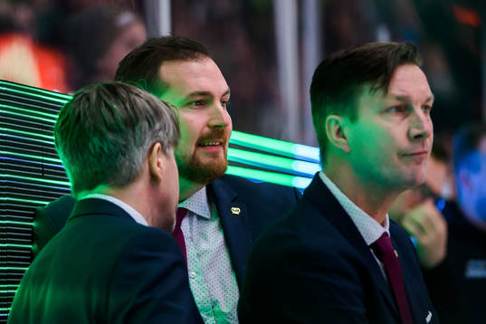 Färjestads assisterande tränare Anders Karlsson,