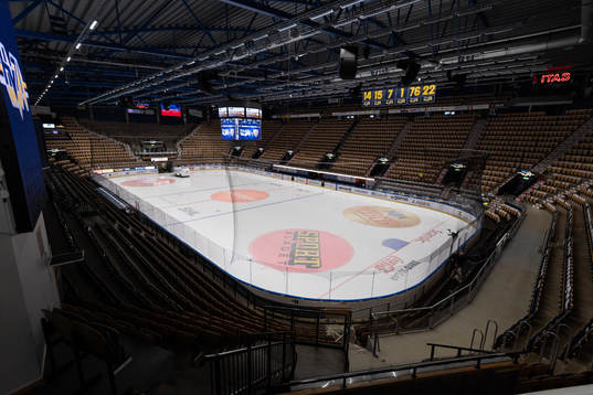 Interiör i Kinnarps arena