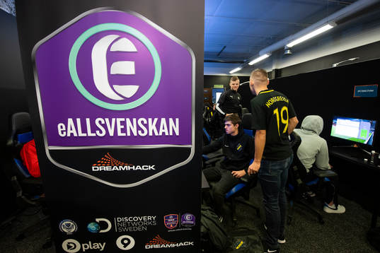 Spelare värmer upp
