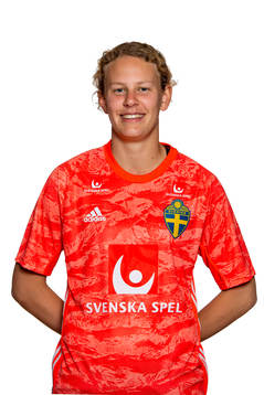 Goalkeeper Cajsa Andersson poses for a portrait