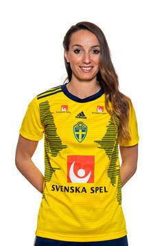 Kosovare Asllani of Sweden poses for a portrait