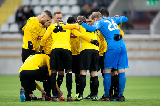 Häcken samlade innan fotbollsmatchen i Svenska Cupen