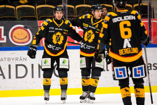 Skellefteås Fredrik Lindgren , Joakim Lindström och Filip