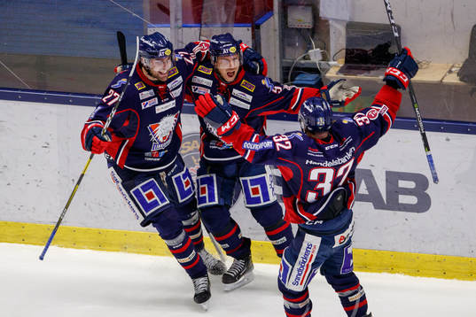 Linköpings Derek Roy jublar