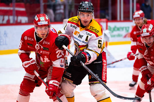 Timrås Hampus Larsson och Luleås Karl Fabricius