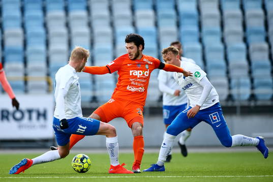 AFC Eskilstunas Anel Rashkaj och IFK Norrköpings Kalle