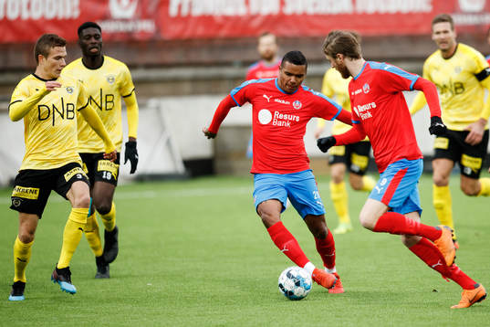 Helsingborgs Rasmus Jönsson och Wanderson do Carmo