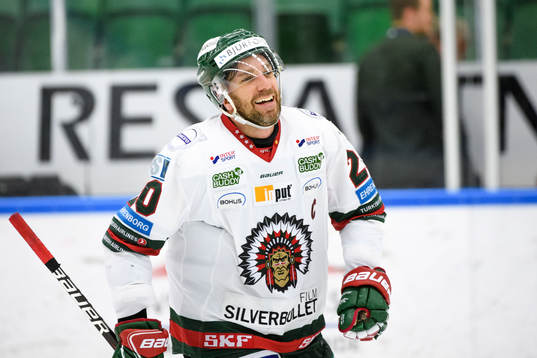 Frölundas Joel Lundqvist jublar