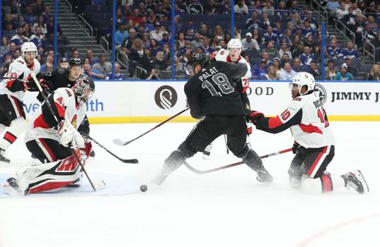 Ishockey, NHL Mar 2, 2019; Tampa, FL, USA; Tampa Bay