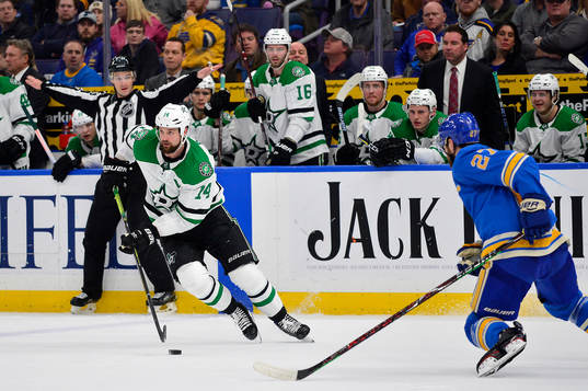 Ishockey, NHL Mar 2, 2019; St. Louis, MO, USA; Dallas Stars