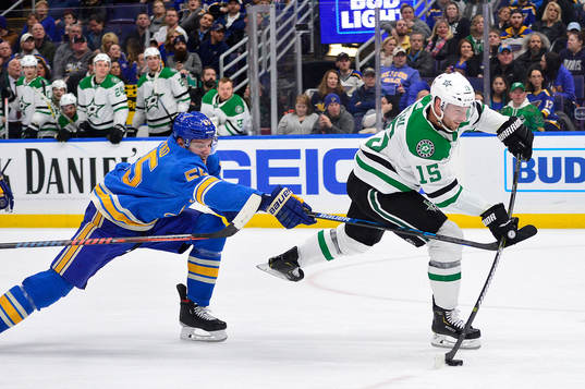 Ishockey, NHL Mar 2, 2019; St. Louis, MO, USA; Dallas Stars