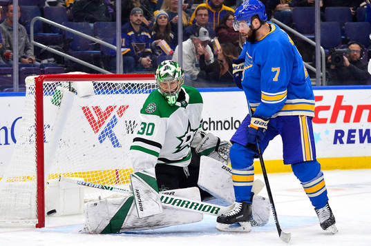 Ishockey, NHL Mar 2, 2019; St. Louis, MO, USA; Dallas Stars