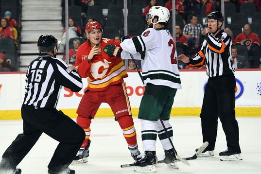 Ishockey, NHL Mar 2, 2019; Calgary, Alberta, CAN; Calgary