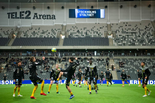 Elfsborgs spelare värmer upp