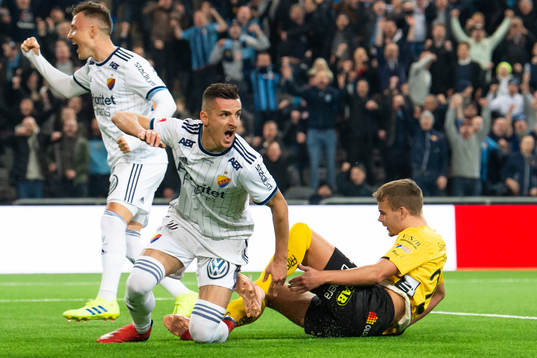 Djurgårdens Haris Radetinac jublar