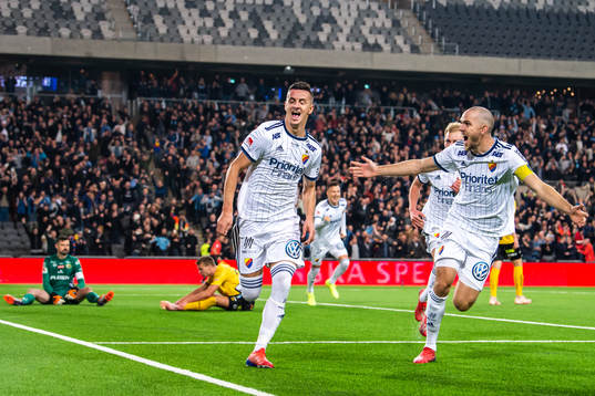 Djurgårdens Haris Radetinac jublar