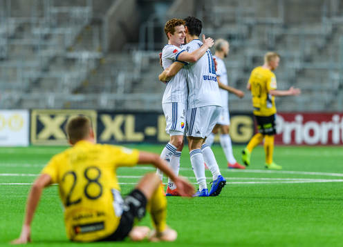 Djurgårdens spelare jublar