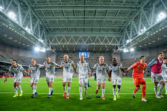 Djurgårdens spelare jublar