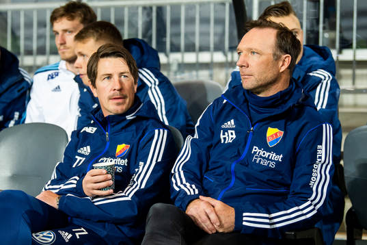 Djurgårdens tränare Kim Bergstrand och tränare Thomas