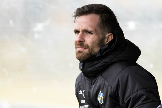 Halmstads tränare Igor Krulj före fotbollsmatchen i