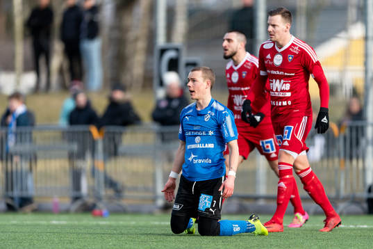 Halmstads Höskuldur Gunnlaugsson deppar