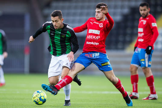 GAIS Predrag Randelovic och Nyköpings Alexander Alp