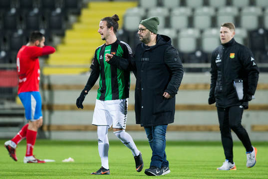 GAIS Edin Hamidovic och tränare Bosko Orovic