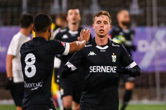 IFK Göteborgs Victor Wernersson jublar