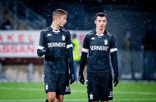 IFK Göteborgs Benjamin Nygren och Giorgi Kharaishvili